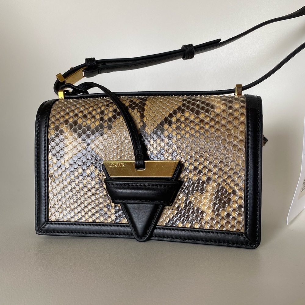 LOEWE Small Python Barcelona Bag